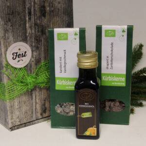 Geschenkbox Mini - Bio Kürbiskerne mit Öl