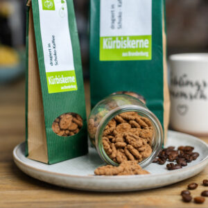 Kürbis Kaffee - Kürbiskerne dragiert in Schoko-Kaffee